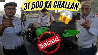 Sunday ride pe kata challan | Harley x440 zx10 r hayabusa cbr
