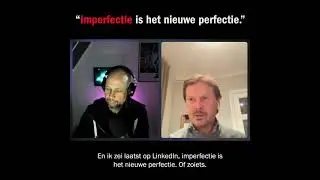 Imperfectie is het nieuwe perfectie