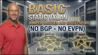 Static VXLAN - Juniper vRouter and Cisco CSR1000v - first look - No BGP - No EVPN