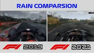 F1 2019 VS F1 2021 GAME RAIN COMPARISON