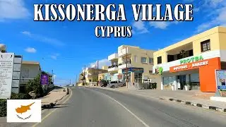 DRIVE THROUGH KISSONERGA VILLAGE in CYPRUS * 4K (60fps)