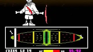 UnderSwap papyrus fight phase 1,2 full battle!
