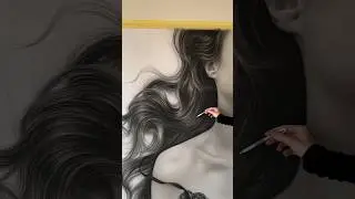 My charcoal drawing ‘Daydream’ #shorts