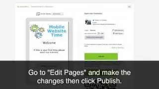 How To Update Already Published Mobile Website