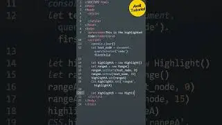 Range and Highlight using HTML, CSS & JavaScript #shorts #shortsfeed #amittutorial