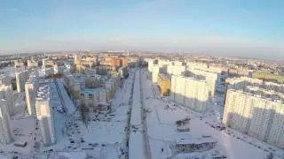 Проспект Клыкова в снегу. Курск