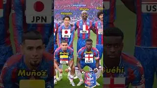 Crystal Palace squad vs Manchester City Final FA Cup 2025🔥Nations❤️