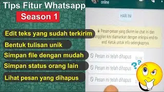 Tips seputar Whatsapp part 1