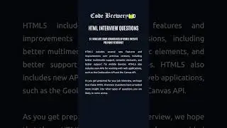 51. What are some advantages of HTML5 over its previous versions?