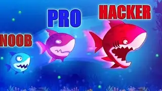 noob vs pro vs hacker | Eat Fish.io