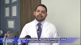 Entrevista para TV sobre cirurgia endoscópica na coluna