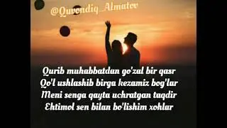 Muhabbatli qalblar uchun she'r. Quvondiq Almatov ✍️