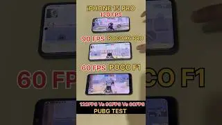 120 FPS🔥Vs 90 FPS😈VS 60 FPS💀iPHONE 15 PRO VsPOCO X6 PRO😈
