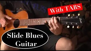 OPEN D SLIDE BLUES on a 1930s Levin Parlor Guitar (WITH TABS) ALMOST 3 MILLION VIEWS!