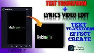 AlightMotion Text Animation presets🔥 || Trending Text Transform/Fractal warp Text Effect Tutorial🔥