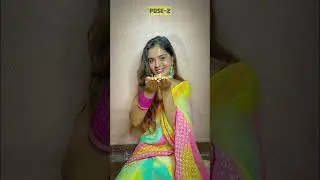 Diwali Poses At Home | Simple Diwali Poses Ideas | Diwali Photoshoot | Santoshi Megharaj 