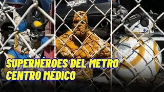 La galería urbana de superhéroes en un estacionamiento de Ciudad de México