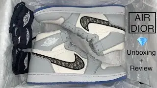 AIR DIOR - Jordan 1 Retro High Dior Detailed Review and Unboxing