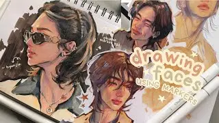 draw with me, face studies ⟡ w/ohuhu