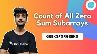 Count of All Zero Sum Subarrays