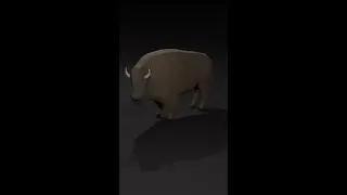 Blender - Low Poly Bison Speed Modeling