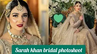 Sarah khan beautiful bridal photoshoot | #sarahkhan #bridal