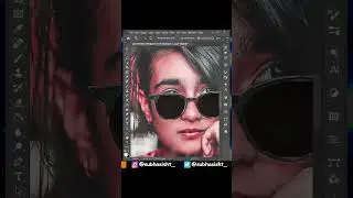 Change glasses color to black - Photoshop tips #shorts