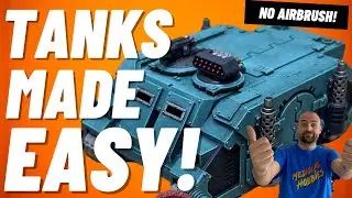 How to speed paint tanks for Warhammer, no airbrush required!