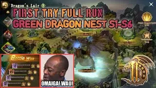 FIRST TRY FULL RUN GREEN DRAGON NEST STAGE 1-6 