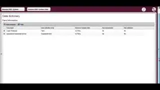 Viewing the data dictionary
