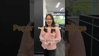 Paper toss challenge! #fypage #challenge #trending #fypシ゚viral #fyp #office