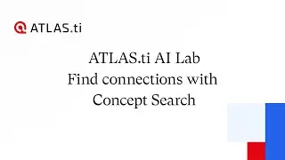 Concept search - ATLAS.ti 22 Mac