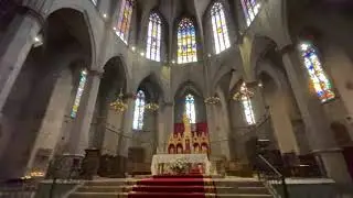 Basilica of Santa Maria De La Seu splendid inner sanctum Manresa