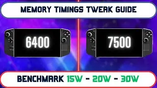 LEGION GO Memory Timings boost guide & benchmarks [6400MT/s vs 7500MT/s]