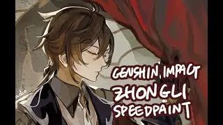 genshin impact - zhongli speedpaint