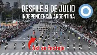 Festejos y desfile por el 9 de julio - Día de la Independencia Argentina en Buenos Aires