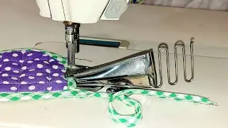 Binding foot for industrial machines. For inlay in 4 additions.