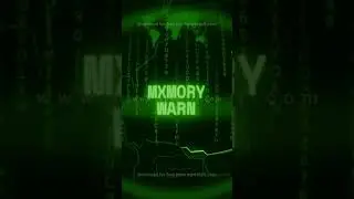 MEMORY WARN   Retro CRT green screen glitch text animation