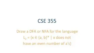 ASU CSE355: Course Review, Examples - FA for language with uneven # as