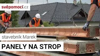 Pokládka stropních panelů HELUZ | Stavebník Marek