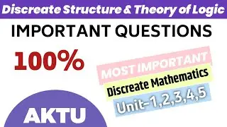 Aktu Discrete structure and theory of logic important questions | DSTL aktu important | aktu imp