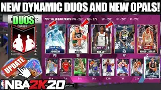 2K JUST ADDED SO MANY NEW DYNAMIC DUOS AND THEY BECOME GALAXY OPALS IN NBA 2K20 MYTEAM