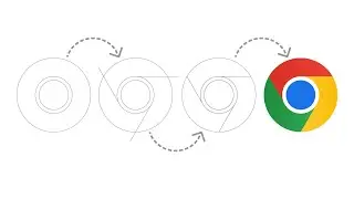 How to create Google Chrome Logo in Adobe Illustrator