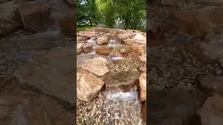 Построили горную реку на участке🌊