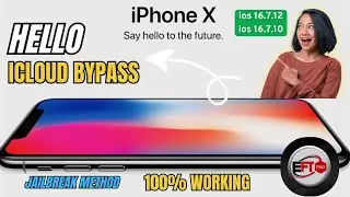 iPhone X iCloud Bypass iOS 16.7.12 & 16.7.10 | Step by Step Easy Method 100% Working 🔓