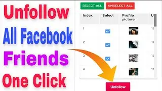 How To Unfollow All Facebook Friends In Just One Click ||  Facebook Unfollow All Friends
