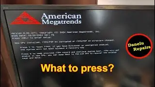 American Megatrends, New CPU installed 2025