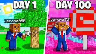 I Survived 100 Days STRANDED In Minecraft Candyland