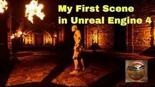 My First Scene in Unreal Engine - Video 7 Using Blueprints to Make a Flickering Torch for Our Scene