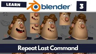 Learn Blender 3 - Repeat Last Command